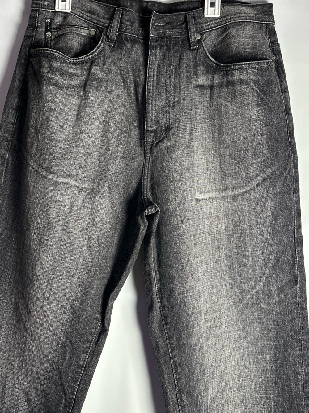 Ecko Unlimited Baggy Fit Men's Washed Charcoal Jeans Size 34x26